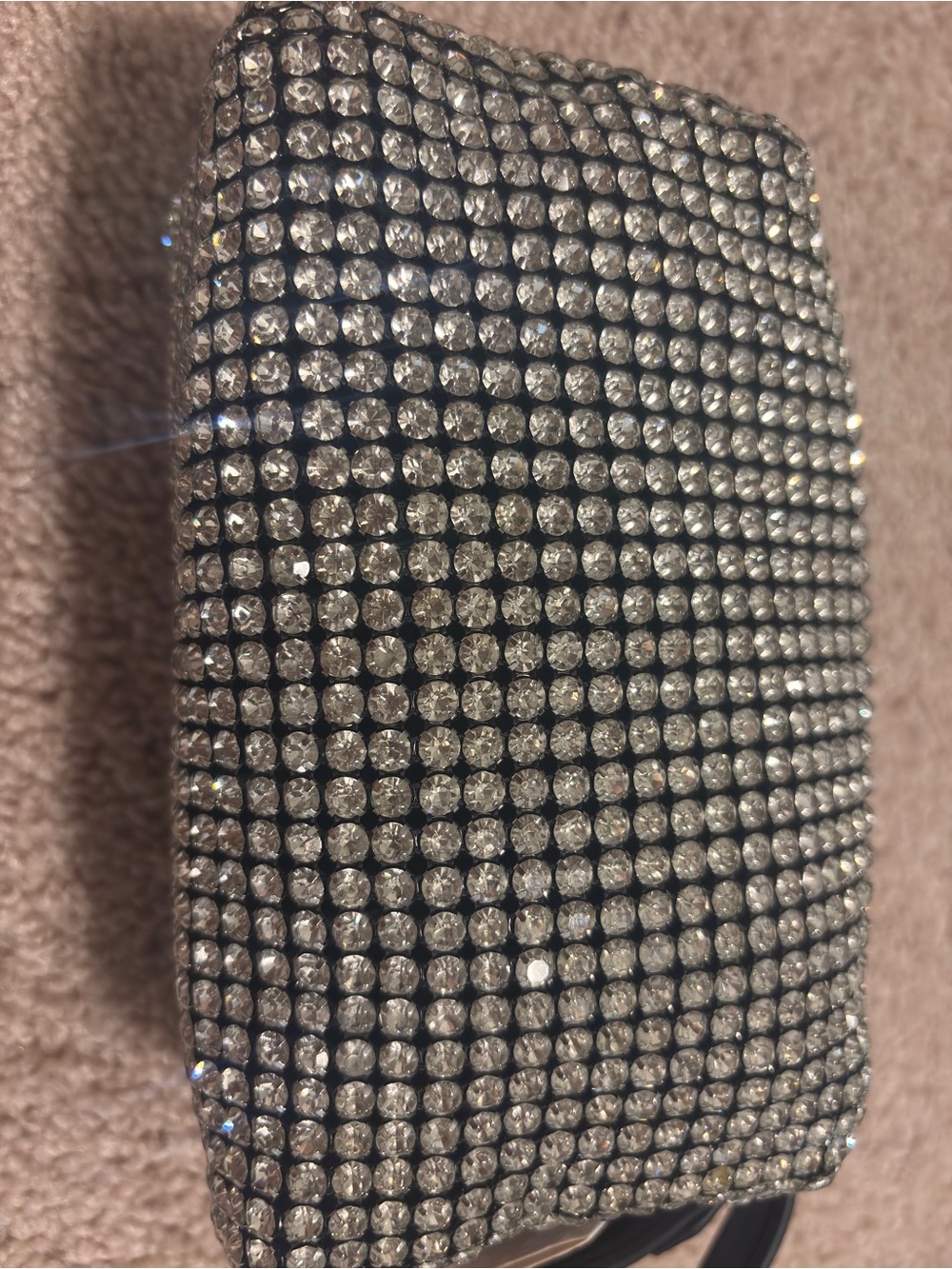 Alexander Wang Silver Crystal Mini Bag with Black Strap - Picture 12 of 16